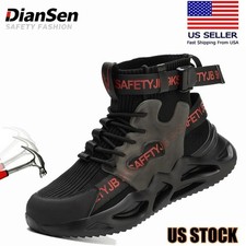 Indestructible Shoes Steel Toe Men Work Boots Anti-smash Casual Safety Shoes8-12