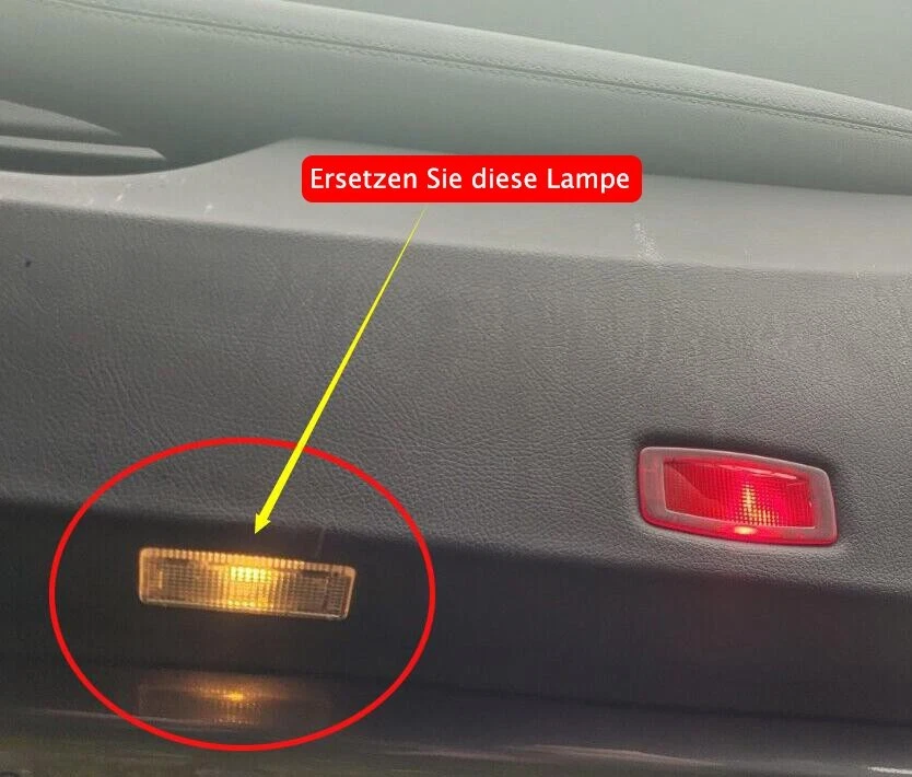 2x LED illuminazione ingresso proiettore luce porta per Mercedes CLA C117 CLS C218 - Immagine 2 di 4