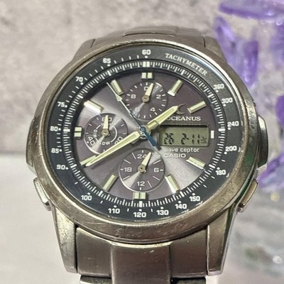 Casio Oceanus OCW-500TDJ Solar Rare First Gen Used 16cm Max Wrist From Japan