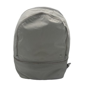 Lululemon Gray Black Polyester Backpack Gym Yoga Travel Laptop Bag 16\