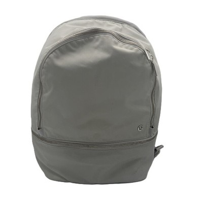 Lululemon Crew Backpack Gray Nylon Laptop Pocket Minimalist Travel Bag