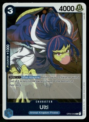 2023 Kingdoms of Intrigue Ulti Character / Blue/Animal Kingdom Pirates #OP04-043