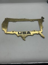 USA America Shaped LICENSE PLATE FRAME Solid ...