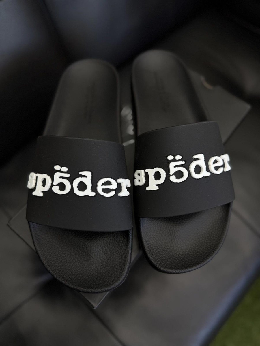 Sp5der Slides Slip On Black Size 10 (Brand New) Authentic | eBay