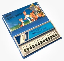 VINTAGE ELECTRON ECHO 80's MINI PIANO SONG BOOK; WORKING CONDITION