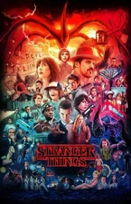 Stranger Things glossy Poster print 16"x24" HOME DECOR