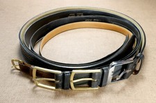 Classic High-quality full-grain cowhide leather belts, Lot of 4