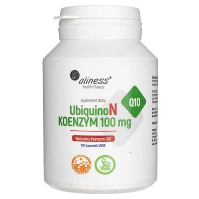 Aliness UbiquinoN Coenzym Q10 100mg 100 Kapseln vegan Energie Zellschutz
