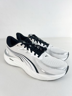 PUMA Velocity NITRO 4 White Black Athletic Shoes / 311140 02 Men's Size 11.5 New