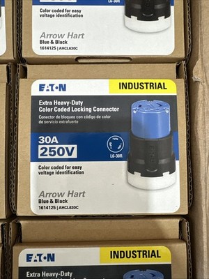 NEW Eaton AHCL630C Blue 30A Locking Plug Connector NEMA L6-30R 250V 2P 3W