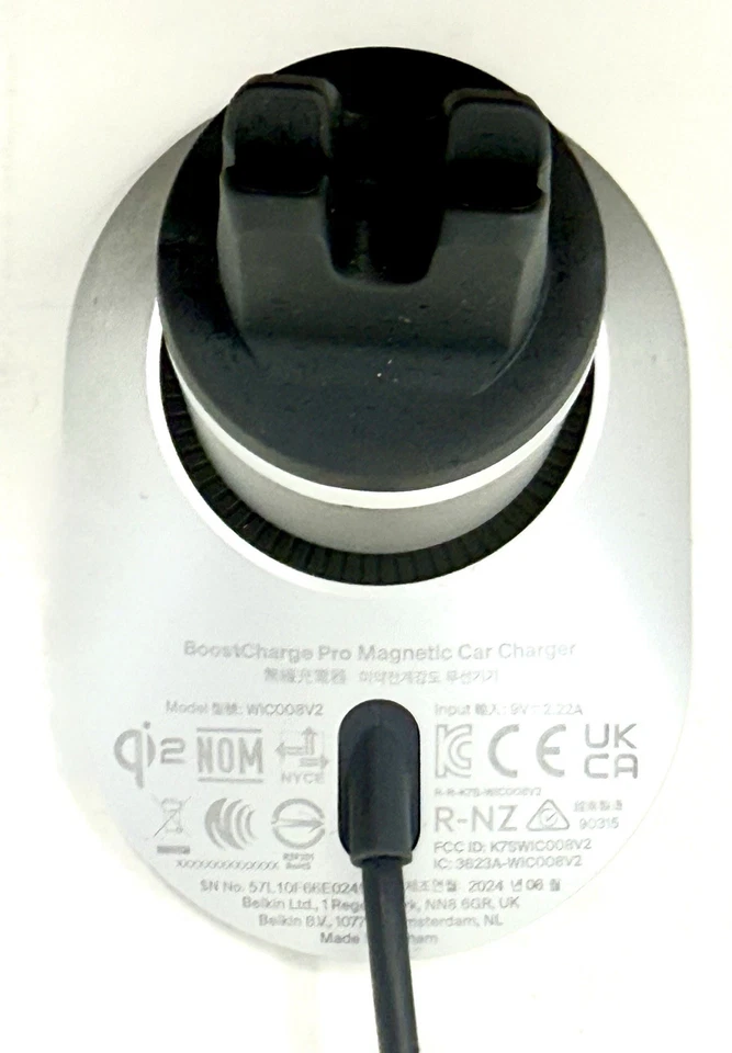 Belkin Magsafe Compatible Wireless Car Charger 15W, Fast Charging Wireless - Image 3 of 4