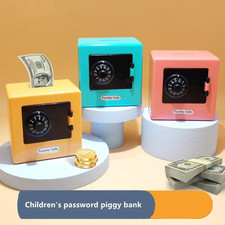 Mini Electronic Piggy Bank ATM Password Money Box Cash Coins Saving Kid 1pc pink