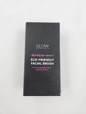 Facial Brush with Wheat Fiber Nylon & Silicone Glow Organics Eco-Friendly
