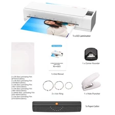 1-Desktop Laminator Machine Set A3 Size Multifunctional Hot And Cold Lamination