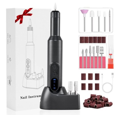 Nagelfräser Elektrische Nagelfeile Akku Profi USB Set Pediküre Maniküre Nail Art