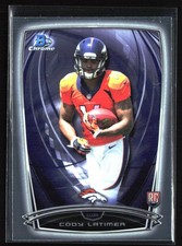 2014 Bowman Chrome #201 Cody Latimer RC ROOKIE CARD. rookie card picture
