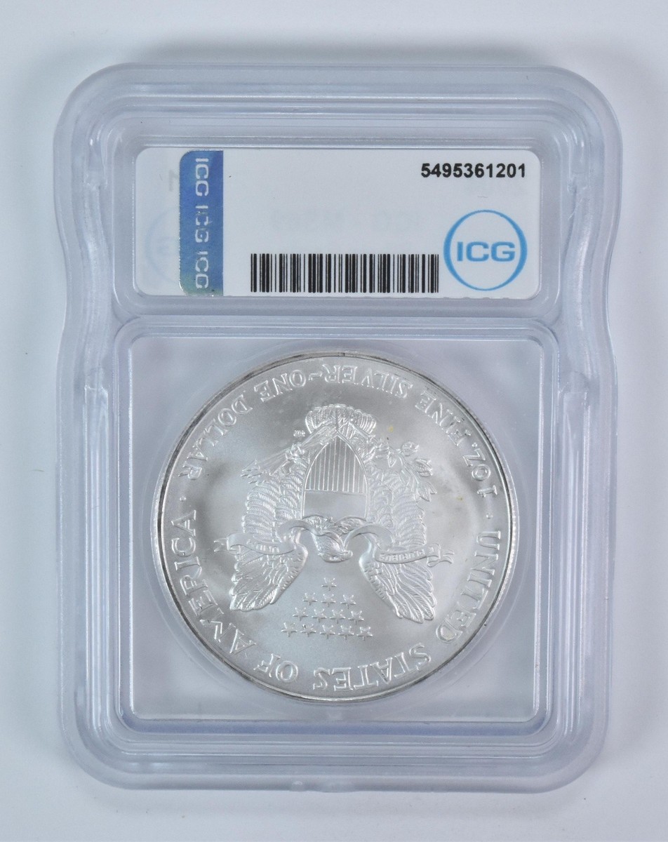 2004 American Silver Eagle MS69 ICG | eBay