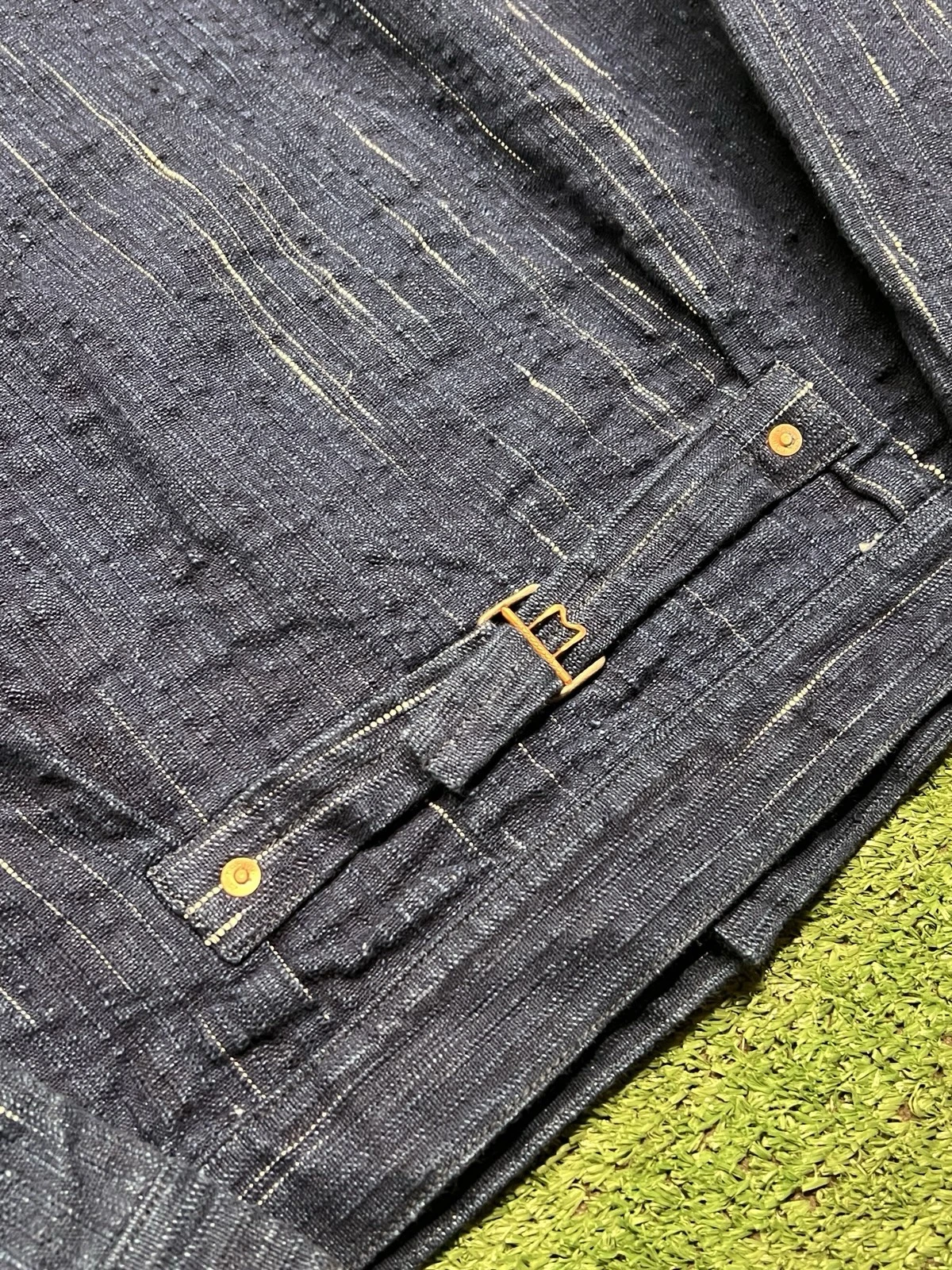 Studio D'Artisan Size 40 Kasuri Denim Indigo Hand Dyed Type 1 Jacket D4508 image 8