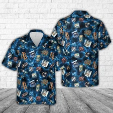 Electrician Tools and Equipments Hawaiian Shirt, Casual Shirt For Men