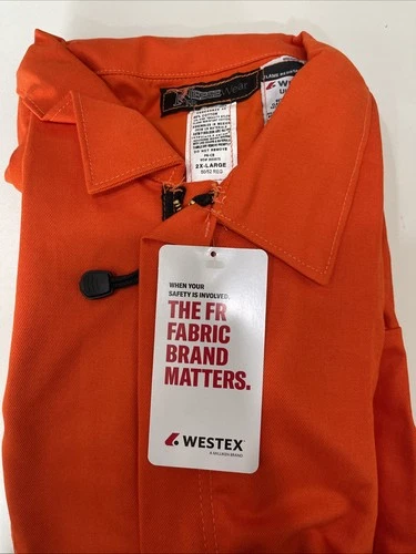 Westex Neese Wear Fire Resistant Coverall Orange 2XL image 3