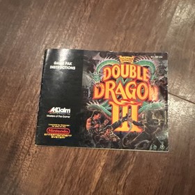 NES Double Dragon 3 With Manual &  Sleeve, Tested