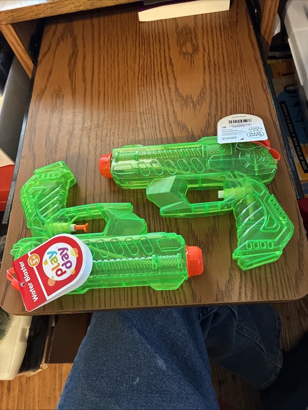 Lot Of 2 Play Day Water Blaster 8" Squirt Guns NEW WITH TAGS!!