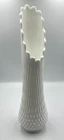Vintage Fenton Hobnail Milk Glass Swung Vase 16 Finger 16.5 inch GREAT condition