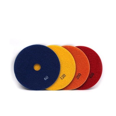 6'' Electroplated Diamond Polishing Pads- 4PCS Wet Dry Sanding for Granite Mar...