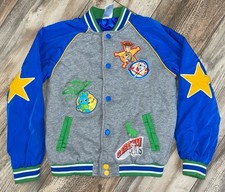 Disney Toy Story Boys Size 7/8 Varsity Jacket Woody Buzz Cartoon Characters