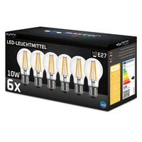 6Er Set Led E27 10W Masterled Filament A60 1100Lm Neutralweiß 4000K Birne Glas