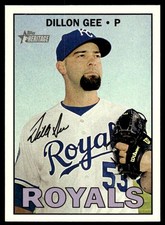 2016 Topps Heritage #691 Dillon Gee Kansas City Royals Baseball