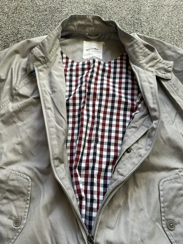 Mens Ben Sherman Grey Jacket, Harrington Style, Size 2XL, Lined. Full Zip, (81) - Picture 6 of 10
