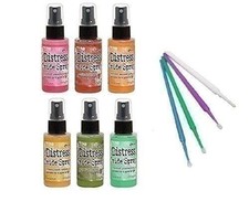 Tim Holtz Distress Oxide Spray Bundle New 2019 Colors 6 Bottle Bright Set 