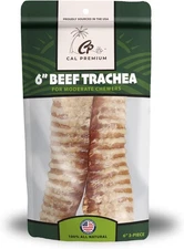 Natural Beef Trachea for Dog (4-6 inch, 2 Pack), 100% 2.08 Ounce (Pack of 2) 