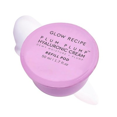 Glow Recipe Plum Plump Hyaluronic Acid Face Cream, Refill - Hydrating, Firming &