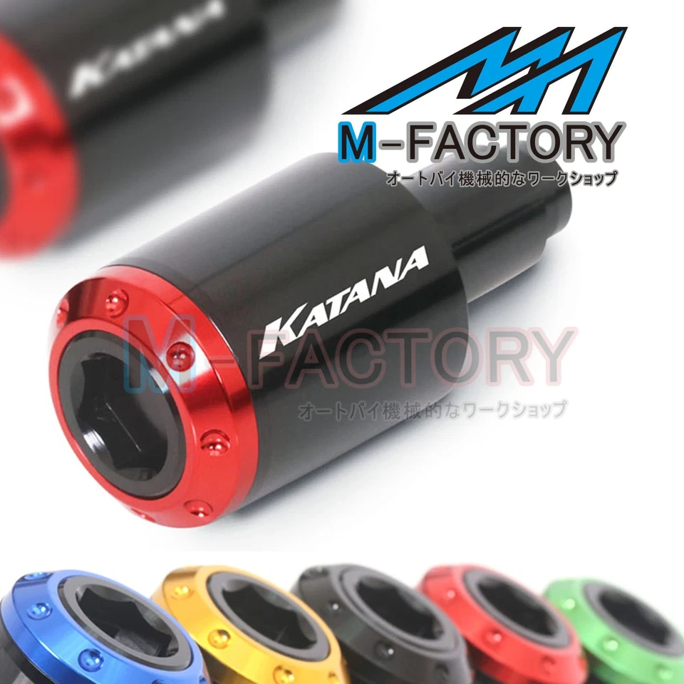 Deslizadores de extremo de barra CNC ATOM para GSX1100 Katana 19-20 20 19 Foto 3 de 4