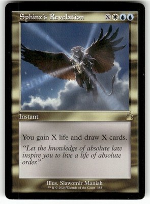 Sphinx's Revelation (Retro Frame) 383 Ravnica Remastered Magic: The Gathering NM