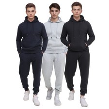 Mens 2Pc Tracksuit Set Hoodie Joggers Fleece Sportswear Loungewear Gym Outfit
