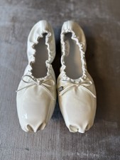 Khaite Ashland Ballerina Flats White IT 40 US 10 Ballet Shoes w Box