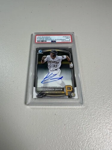 Konnor Griffin 2025 Bowman #CPA-KG Chrome Prospect Auto PSA 9