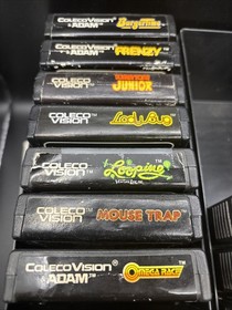 Lot Of 19 Colecovision Cartridges All Tested  See Photos, In Orginal Coleco Case