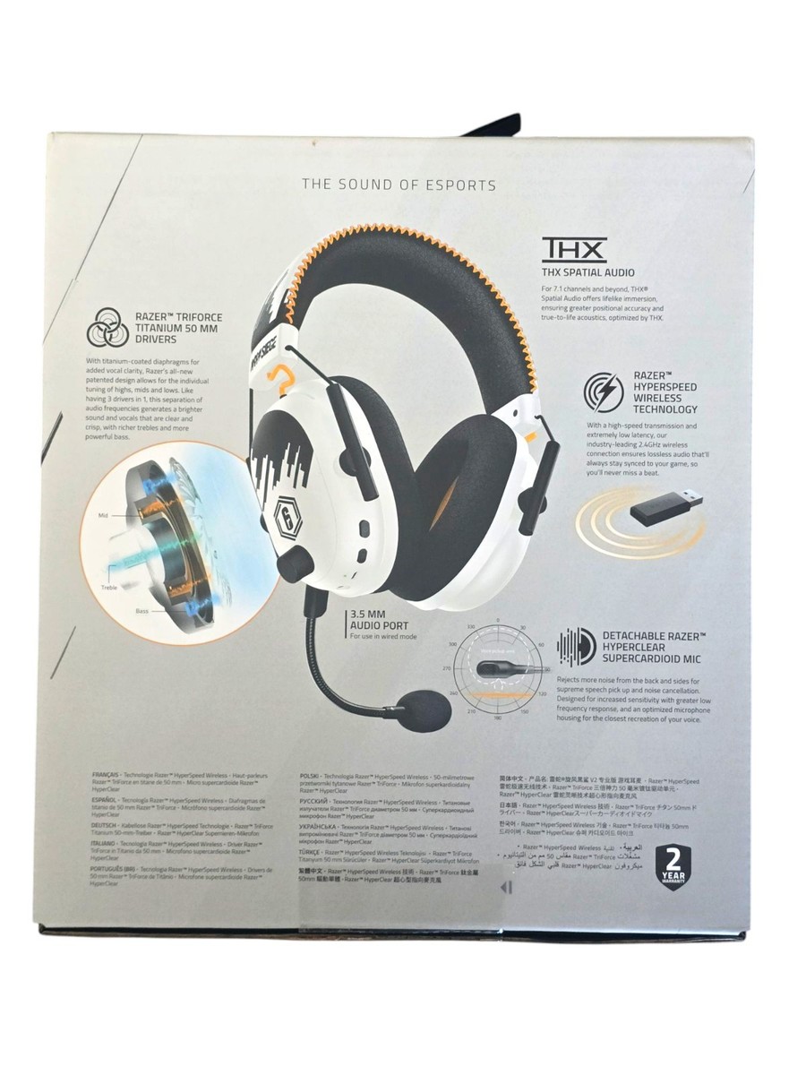 Razer BlackShark V2 Pro Wireless Gaming Headset Six Siege Razer BlackShark V2 Pro Wireless Gaming Headset Six Siege
