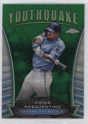 2024 Topps Chrome Update Youthquake Green Refractor /99 Vinnie Pasquantino 14lt