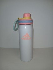 Adidas Womens Pink/White 20oz insulated steel sports bottle