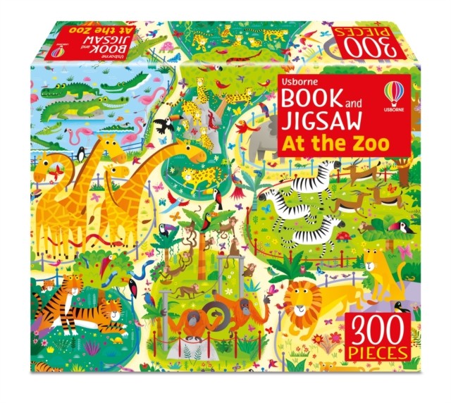 Usborne Book and Jigsaw At the Zoo by Kirsteen Robson (Paperback Book)
