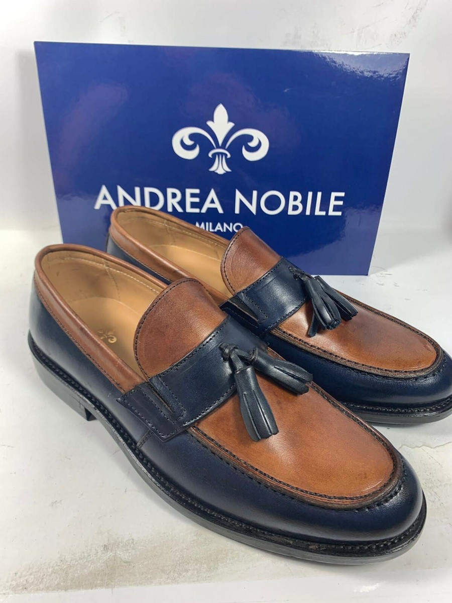 Italian mocassin shoes for men melange color size 45