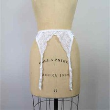 Vintage 1980s Christian Dior garter belt lingerie thigh high stockings
