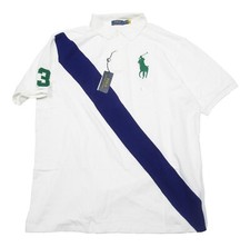 Polo Ralph Lauren Big  Tall Men's White Big Pony Sash Short Sleeve Polo Shirt