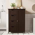 Bathroom Floor Cabinet Freestanding Bathroom Cabinet Storage Cabinet ...