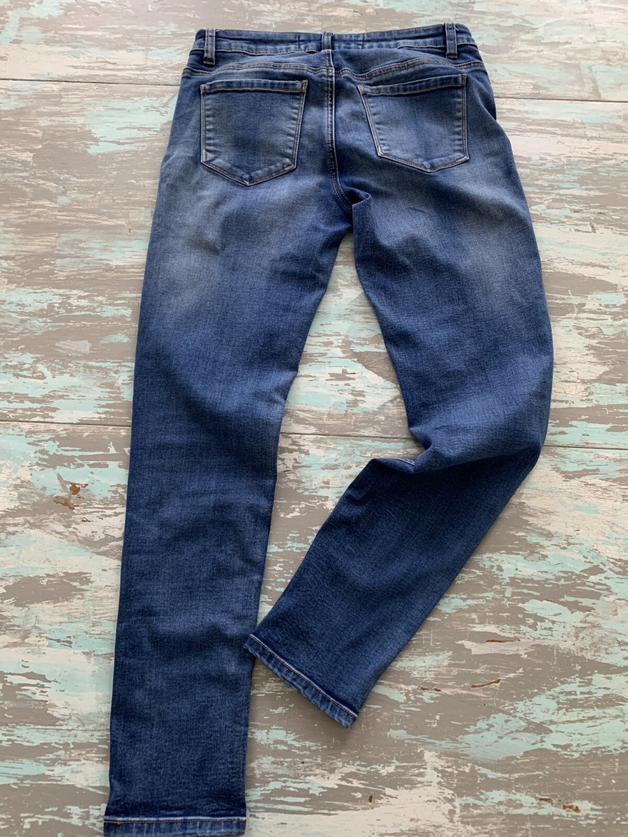 Jean Skinny Denim Co Femme - Taille 6, Longueur 30, Délavé Bleu Moyen - Occasion Très Bon état